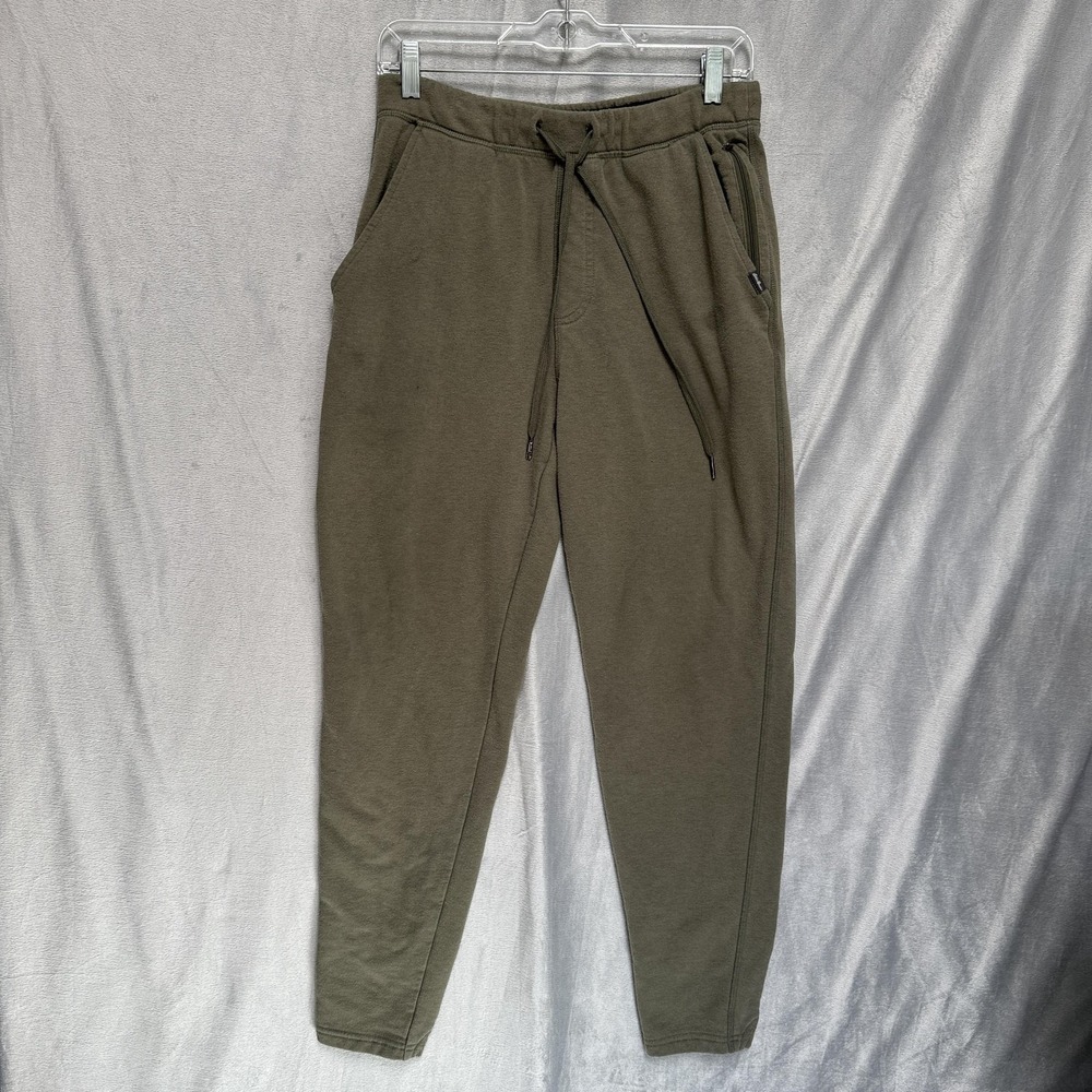 Eddie Bauer Pants Mens Medium Green Jogger Fleece Sweatpants Drawstring